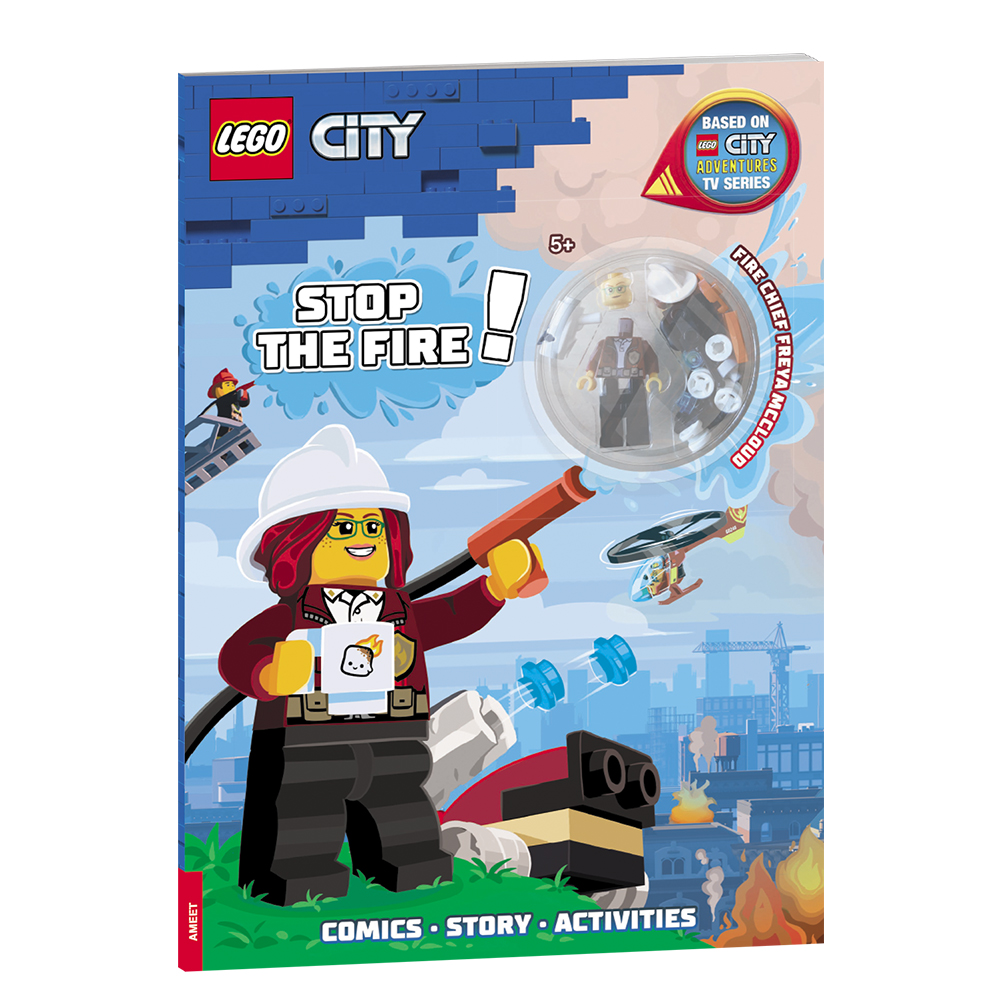 Lego city fighting the flames sales book
